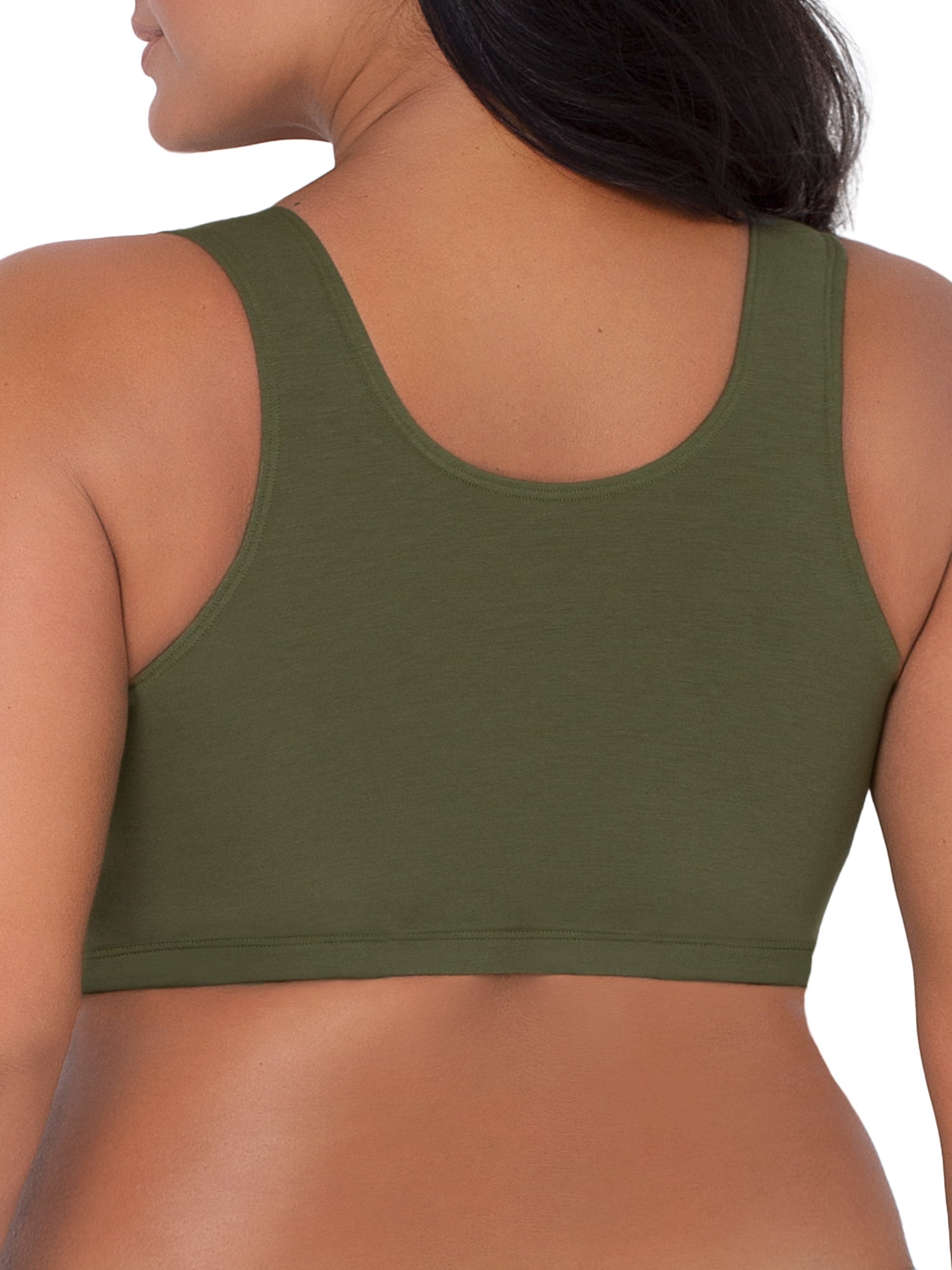 Fruit of the Loom Women's Tank Style Cotton Sports Bra, 3-Pack, Style-9012