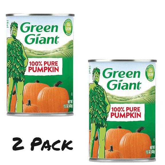 ( 2 Pack ) Green Giant Pumpkin, 100% Pure 15 oz