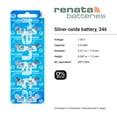 thumbnail image 3 of 346 / SR712SW Renata Silver Oxide Batteries, 3 of 7