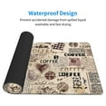 thumbnail image 3 of Naloa Abstract Coffee Pattern With Letters Gaming Mouse Pad Large Mouse Mat Long Extended Desk Pad Non-Slip Rubber Mice Pads Stitched Edges Thin Pad (16x29.5 Inch), 3 of 8
