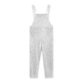 thumbnail image 5 of iEFiEL Kids Girls Sequins Sleeveless Jumpsuit Romper Outfit Casual Glittery Metallic Overalls Silver 14, 5 of 7