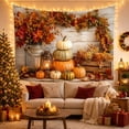 thumbnail image 3 of Still Life Horizontal With Weathered Whitewashed Wooden Planks, Mystical Fantasy for Space Lovers, Galaxy Room Decor, Halloween Gift, Tapestry Wall Hanging for Bedroom and Dorm, 3 of 7