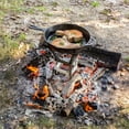 thumbnail image 4 of Lodge 13.75" x 1.50" Cast Iron Fire Pit with Cook Stand, 4 of 9