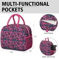 thumbnail image 6 of Flower Lunch Bag for Women Men Reusable Insulated Lunch Bags, Leakproof Cooler Food Lunch Tote Bag, Large Capacity Lunch Box for Work School Travel Picnic, 6 of 7