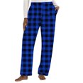 thumbnail image 5 of Bovxnpu Women Pajama Pants, Plus Size Pajama Pants Sleep Pants Lounge Pants Fleece Pants Warm Loose Home Elastic Waist Sleep Trousers Loungewear Sleepwear, 5 of 5