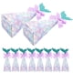 thumbnail image 2 of 20 cajas de papel para dulces de boda, cajas de galletas de sirena, cajas de embalaje para regalos de fiesta, 2 of 7