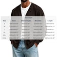 thumbnail image 3 of Men V Neck Button Cardigan Sweater Long Sleeve Open Front Casual Knit Cardigan with Pockets, 3 of 6