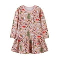 thumbnail image 2 of Robe de Noël pour Filles Enfants Bébé Filles Robe de Noël à Manches Longues Imprimée Robe de Princesse Robe de Noël pour Filles Robe de Princesse pour Filles, 2 of 9