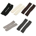 thumbnail image 4 of maskred Non-shedding Long Socks Crafted With Care For Durability Suitable For Wear Fiber Leg Warmer Knee Socks Warmers white 42cm 1Set, 4 of 6
