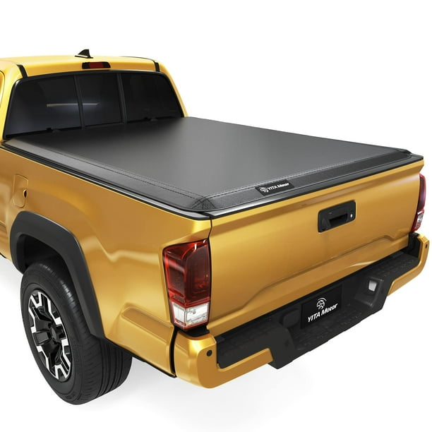 Ledkingdomus 6 ft Bed Soft Tri Fold Truck Bed Tonneau Cover Compatible