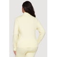 thumbnail image 4 of Women's Plus Size Long Sleeve Mock Neck Yoga Jacket with Thumb Holes, 4 of 4