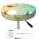 thumbnail image 4 of Balery Starfish And Seashell On The Beach Fundas de asiento para taburete de bar redondo de tela de terciopelo ajustables que protegen de arañazos y manchas para sillas de 14 a 17 pulgadas.-13 inch, 4 of 7