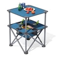 thumbnail image 1 of ZXFODX Mesa plegable para acampar,Mesas de playa para arena plegable,Mesa de campamento,Viene con 4 portavasos y bolsas de almacenamiento,Desplegado y plegado rápido,Adecuado para acampar, 1 of 5