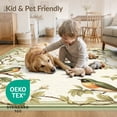 thumbnail image 4 of ODIKA 8'x10' Washable Area Rug Non-Shedding, Easy Care, Long Vintage Sage Bird Trailing Vine Border Scattered Bathroom for King Size Bedroom Under Bed, Master Suite, 4 of 7