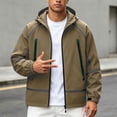 thumbnail image 5 of Bxsruta Mens Windbreaker Lightweight Hooded Full Zip Athletic Jacket Casual Outdoor Coat, 5 of 6