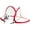 Red, variant on Kids Soccer Training Nets Portable Soccer Goal 4 Foot Instant Pop Up (Set of 2)
