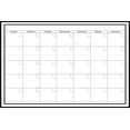 thumbnail image 1 of Wallpops Wpe0447 24 X 36 Calendario Blanco Calcomanías De Pared Mensuales, 1 of 5