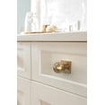 thumbnail image 2 of Amerock Ladera 1-3/16 inch (30mm) Length Square Champagne Bronze Cabinet Knob Backplate, 2 of 6