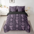 thumbnail image 2 of Feelyou Bow-tie Twin Bedding Sets 7-Piece, Bohemian Western Aztec Bedding Comforter Set, 2 of 8
