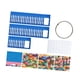 thumbnail image 2 of Bolsa organizadora de almacenamiento de 50 piezas pequeñas de diamantes de imitación con anillas para carpetas y Azul, 2 of 9