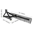 thumbnail image 5 of KFFKFF Tow Behind Dethatcher 72" 3-Point Lawn Dethatcher Rake with Attachments, 5 of 9
