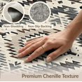 thumbnail image 6 of ODIKA 9'x12' Washable Area Rug Southwestern Spotted Distressed Farmhouse Motif Salt Speckled for Dining Room, Basement, Large Office, Non-Slip Chair-Friendly, 6 of 7