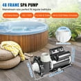 thumbnail image 3 of STAWAY 2 Speed SPA Pump 1.5HP, 150GPM, 48-Frame, 110-120V, High Efficiency, Anti-Leak, 90° Rotational Interface for Hot Tub, UL Tested, 3 of 9