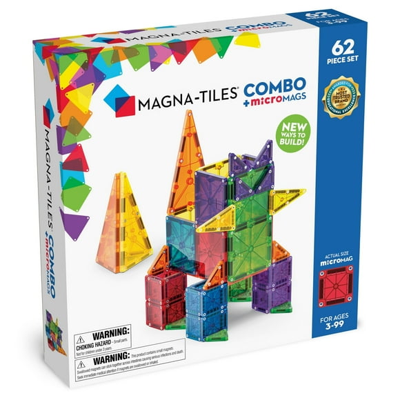 MAGNA-TILES COMBO + microMAGS - 62 Pcs.