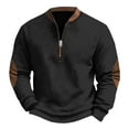 thumbnail image 4 of EnJoCho Teen Boys Sher𝗉a Hoodie - Retro Western Half-Zip Flece Pullover, Western Style Winter Sweater for Casual & Country Wear, 4 of 4