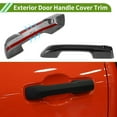 thumbnail image 3 of Cubierta de manija de puerta exterior trim frontal izquierda, frontal derecha, trasera izquierda, trasera derecha para Toyota Tacoma 2024-2025 fibra de carbono negra ABS 1 juego, 3 of 7