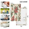 thumbnail image 6 of Yayeee 100% Cotton Hand Towels for Bathroom 16" x 28" Soft Absorbent Kitchen Towel, Christmas Poinsettia, 6 of 7