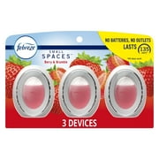 Febreze Small Spaces Air Freshener Berry & Bramble, .25 oz, Pack of 3