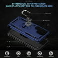 thumbnail image 5 of Decase Compatible with Samsung Galaxy S25 Ultra 2025 Case+1-Pack Tempered Screen Protector,Military Grade Drop Protection Cover with 360° Rotating Kickstand,Heavy Duty Shockproof Phone Case,Blue, 5 of 6