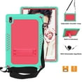 thumbnail image 4 of SOATUTO for Vastking KingPad K10 / KingPad K10 Pro / KingPad Z10 Tablet Case Shockproof Kids Friendly with Stand Shoulder Strap for BYYBUO SmartPad A10 / Oangcc Tab A6 / VVL T2 Tablet (Green-Pink), 4 of 6