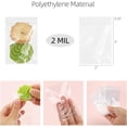 thumbnail image 2 of 1000 PCS Small Plastic Bags, 2x3 Inch Mini Zip Baggies Resealable Little Poly Bag for Jewelry Pills Diamond, 2 of 6