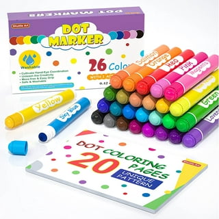 Do A Dot Art! Markers 6-Pack Rainbow Washable Paint Markers, The Original  Dot Marker 