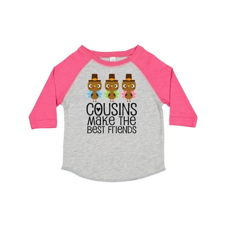 

Inktastic Thanksgiving Cousins Make the Best Friends Boys or Girls Toddler T-Shirt