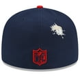 thumbnail image 4 of Men's New Era Navy/Red New England Patriots NFL x Staple Collection 59FIFTY Fitted Hat, 4 of 6