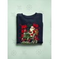 thumbnail image 3 of Ho Ho Ho Y'll - Santa On Tractor Christmas Men's Sweatshirt, 3 of 4