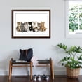 thumbnail image 3 of Art.com Kittens Line-Up Photographic Print, Brown Frame Wall Art, 44" x 32", 3 of 5