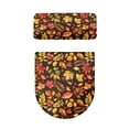 thumbnail image 5 of HELLHERO Maple Leaf Pattern Toilet Seat Lid Cover Elastic Edge Toilet Lid Cover Set & 2 Piece for Indoor Home Elastic Installation Elastic Bottom, 5 of 8