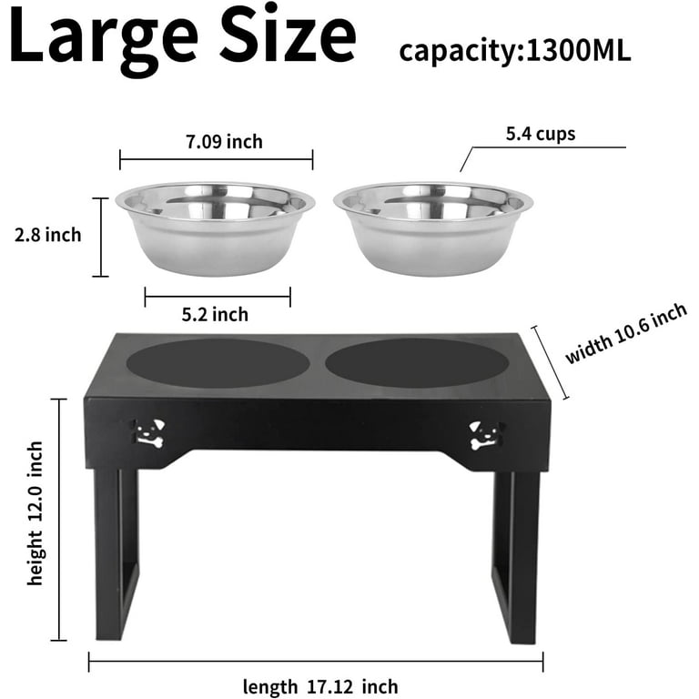 Adjustable Elevated  Elevated Dog Bowls With Slow Feeder Perfect For  Medium To Large Dogs Raised Height For Food And Water Standing Design  231023 From Jia10, $29.71