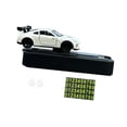 thumbnail image 1 of Mini modelo de coche 1/64 con matrícula de aparcamiento, dinámico, decorativo, fácil de instalar. Blanco, 1 of 9
