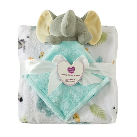 Parent's Choice 2-Piece Elephant Lovie and Throw Set, Gray