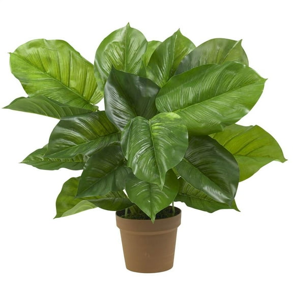 Nearly Natural 27" Large Leaf Philodendron Artificial Plant (Real Touch), Green