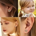 thumbnail image 3 of Pendientes Silvora Dainty con piedras preciosas para mujer, plata de ley, corazón infinito, regalo de joyería para cumpleaños o Navidad, 3 of 7