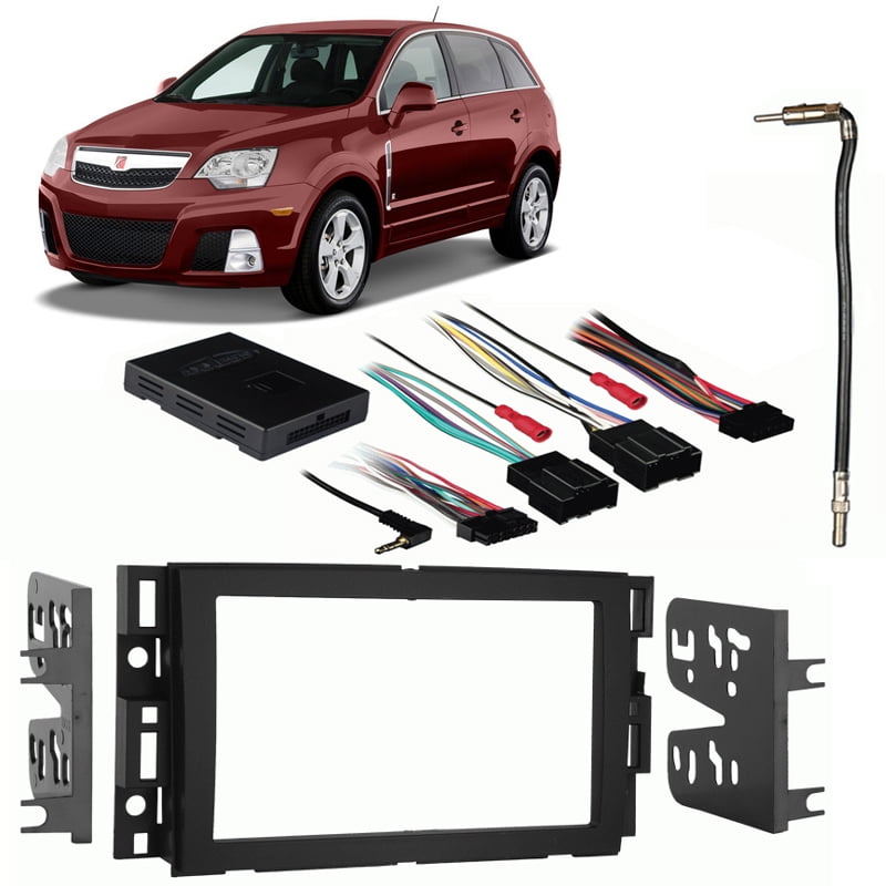 Antenna for Single or Double Din Radio Receivers Harness CACHÉ KIT960 Bundle with Complete Car Stereo Installation Kit Compatible with 2008-2009 Saturn Vue in Dash Kit 4 Item 