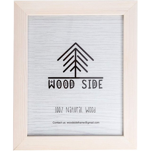 Rustic Wooden Poster Picture Frame 12x16 - Natural Solid Eco Distressed Wood for Wall Mounting Photo Frame - Brown Wenge