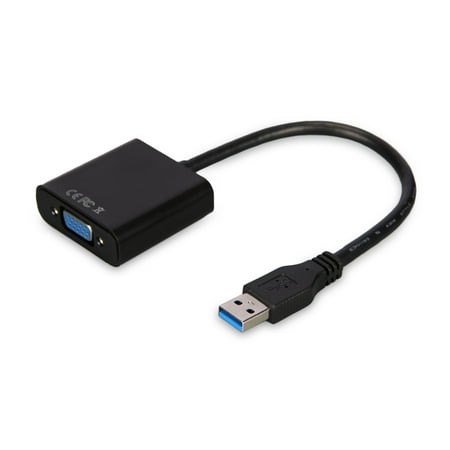 FrontTech USB3.0 to VGA Adapter, USB 3.0 Male to VGA Female Converter Video Graphic Card Display External Adapter for Windows 7/8 Win 10 Supports for Multiple (Best Usb To Vga Adapter)