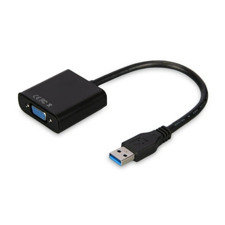 FrontTech USB3.0 to VGA Adapter, USB 3.0 Male to VGA Female Converter Video Graphic Card Display External Adapter for Windows 7/8 Win 10 Supports for Multiple (Best Usb Monitor Adapter)